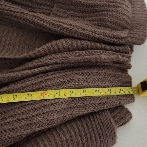 Valette V Cardigan Sweater Large Chocolate Brown - Picture 8 of 10